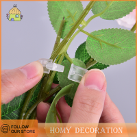 Shao 50/100pcs โรงงานพลาสติกที่ใช้ซ้ำได้คลิป Clamps Hanging VINE vegetables