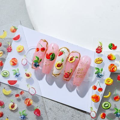 [COD] TENSOR Thin Tough Manicure Sticker Adhesive Jewelry TS-1424 Fruit Feast