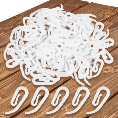 【cw】 100pcs Curtain Hooks Plastic Drapery For Shower Clamps Bath Hook Retro Clothespin Pole Buckle Accessories