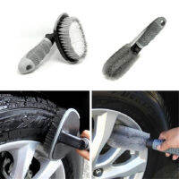 แปรงทำความสะอาดล้อและยางรถ Car Auto Spoke Truck Motorcycle Alloy Wheel Brush Tire Rim Hub Clean Plastic Coated Wire Wash Washing Cleaning Tool