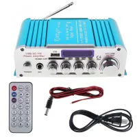 Car Audio Power Amplifier DC12V 2CH HI-FI FM Radio Player Support SD / USB / DVD / MP3 Input for Car Motorcycle Home