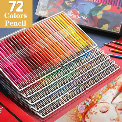 BOKALIใหม่72สีProfessionalน้ำมันดินสอสีชุดภาพปักครอสสติชช์ดินสอสี