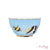 PHILOS, ถ้วยขนมน่ารัก  เซรามิคโบนไชน่า ลายปลา BW18002, BOWL FISH YVONNE ELLEN แบรนด์นำเข้าจากจากอังกฤษ