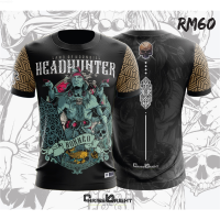 HEADHUNTER SUB (เสื้อยืดลายพื้นเมือง SARAWAK) รุ่น XS-5XL{plenty}