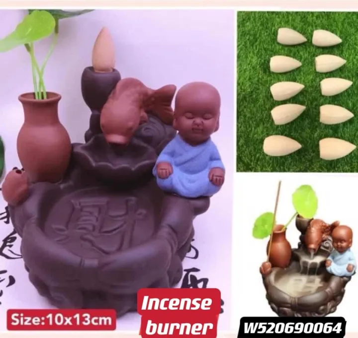 buddha smoke fountain incense burner Lazada PH