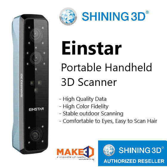 [In Stock] Shining3D EinStar 3D Scanner Handheld Portable 3D Scanning Scan Hair