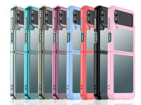 Galaxy Z Flip4 Case, WindCase Clear PC Back TPU Bumper Case Cover for Samsung Galaxy Z Flip 4 5G