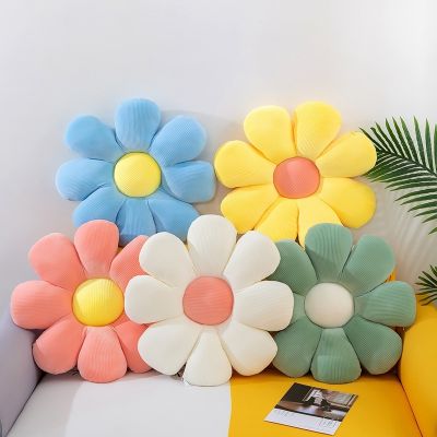 Daisy Flower Pillow Stuffed Sofa Throw Pillow Office Sedentary Chair Cushion Sunflower Tatami Floor Cushion Butt Relaxing Pad 방석