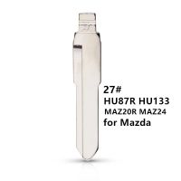 10ชิ้น27ไม่ได้เจียระไนกุญแจโลหะ Maz20r Maz24 Hu87r Hu133สำหรับ Mazda Suzuki สำหรับ Kd Keyxhorse Vvdi รีโมท No.27สากล