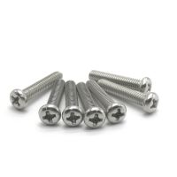 20Pc 50pc 100pcs m1 m1.2 m1.4 m1.6 M2 M2.5 M3 M4 DIN7985 GB818 304 Stainless Steel Cross Recessed Pan Head Screws Phillips Screw