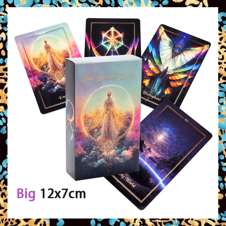 star-dreams-tarot-ไพ่ทาโรต์-ขนาดใหญ่มาตรฐาน12x7ซม-ไพ่ทำนาย-ไพ่ยิปซี-ไพ่ออราเคิล-ไพ่ยิบซี-ไพ่ทาโร่-ไพ่ดูดวง-tarot-card-deck