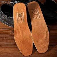 ❣卐 1 Pair Ultra Thin Breathable Deodorant Leather Insoles Large Size 36-45 Absorb Sweat Replacement Inner Soles Shoes Insole Pads