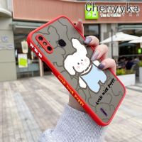 เคส Chenyyka สำหรับ4C Infinix Smart 4เคส X653ลายการ์ตูนน่ารักลูกสุนัขแฟชั่นบางเคสโทรศัพท์แข็งสีด้านปลอกซิลิโคนขอบสี่เหลี่ยมด้านกันกระแทกเคสป้องกันเลนส์กล้องคลุมทั้งหมด