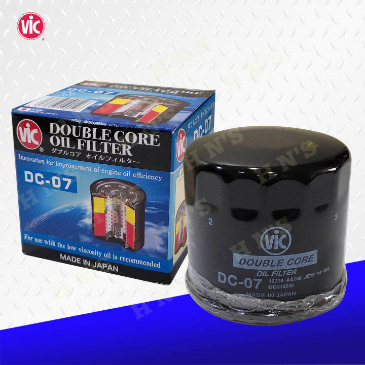 VIC DC07 Double Core Oil Filter Japan for Mitsubishi Lancer, Mirage