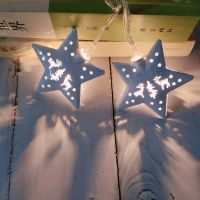 Led Five Pointed NIGHT LIGHT Sky Star ตกแต่งโคมไฟสีขนาดเล็ก