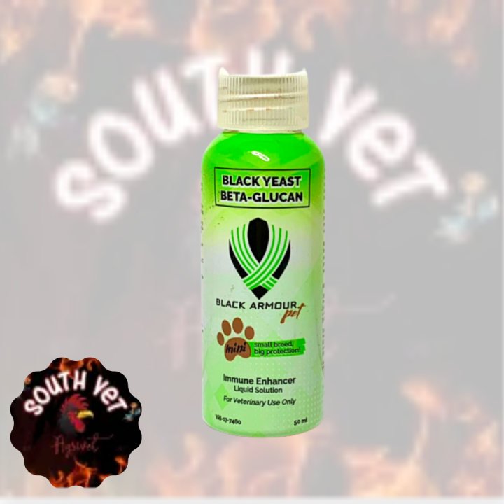 [SOUTH VET II] BLACK ARMOUR 50ml Black Yeast BetaGlucan Para sa Aso't Pusa Immune Booster