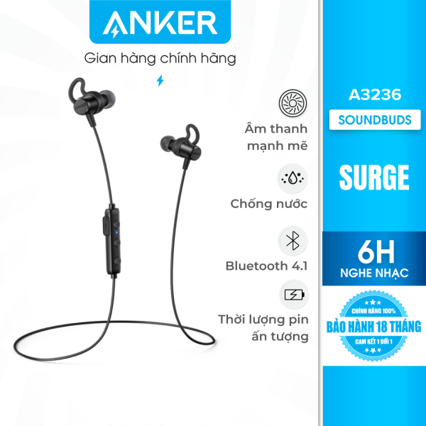 Tai nghe bluetooth Anker SoundBuds Surge – A3236