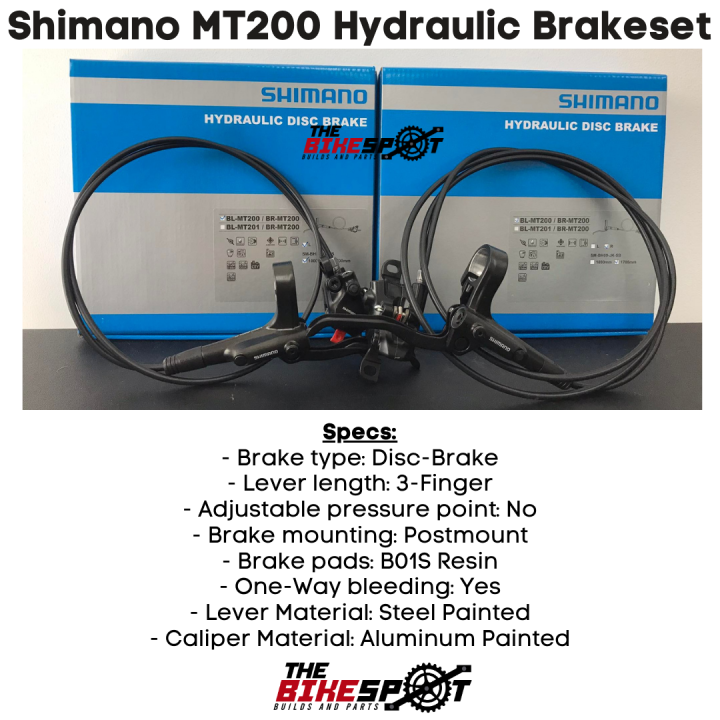 shimano mt200 hydraulic brake set