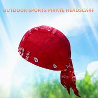 【cw】 Party Hat Headscarf EuropeanOutdoorPirate Hat Cotton PrintedCashewColorHeadscarf 【hot】