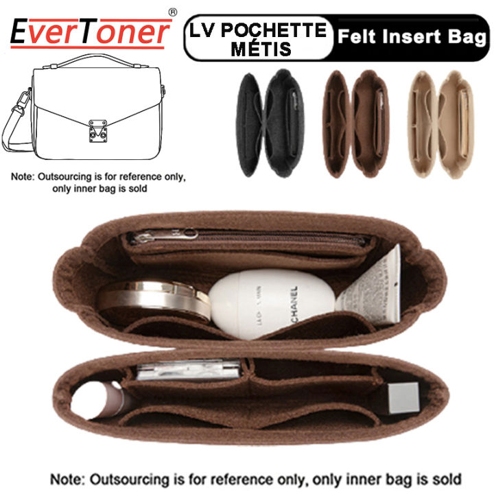 EverToner Felt Insert Bag Fits For POCHETTE MÉTIS Bag Storage