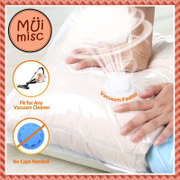 MUIMISC - Vacuum Bag ถุงสูญญากาศ ถุงซีลสูญญากาศ ถุงซิปล๊อกสูญญากาศ ถุงสุญญากาศ ถุงใส่เสื้อผ้ามีวาล์ว ถุงเก็บ ถุงประหยัดพื้นที่ เหนียว ทนทาน