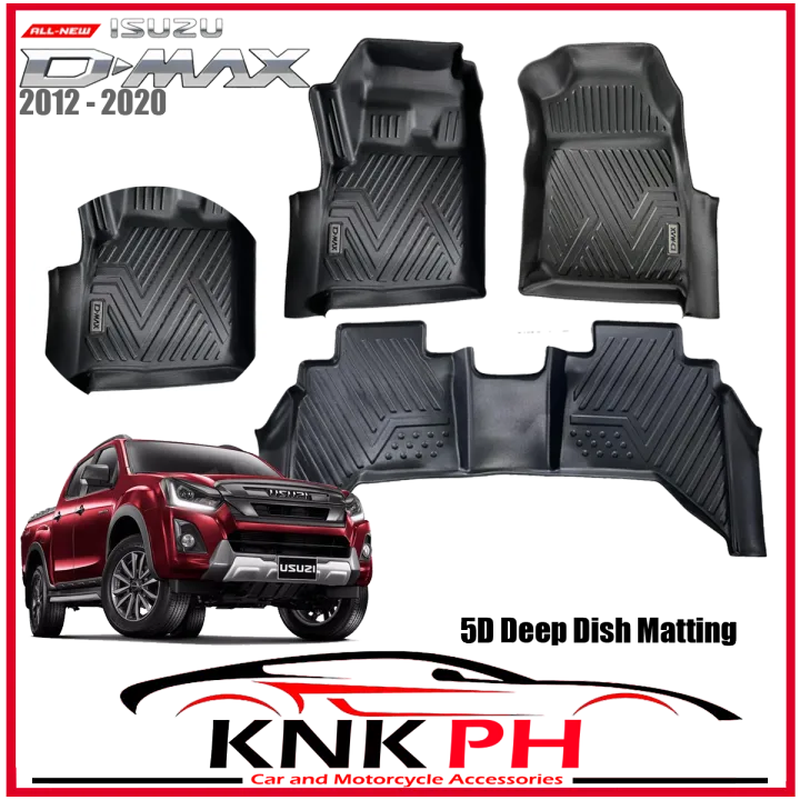 Isuzu DMAX 20122020 DMax Deepdish Floor Mat) OEM 5D Deep Dish Matting