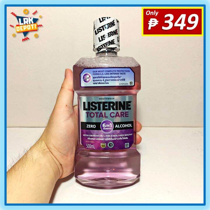 LISTERINE (Total Care Zero) Mouthwash Gargle 500 mL Lazada PH