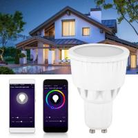 【COOL】 kallidora 6W GU10 RGB + CW หลอดไฟสปอตไลท์ไฟ LED ควบคุมด้วยสมาร์ทโฟน Wifi สมาร์ทหลอดไฟเปลี่ยนห้องนั่งเล่น AC