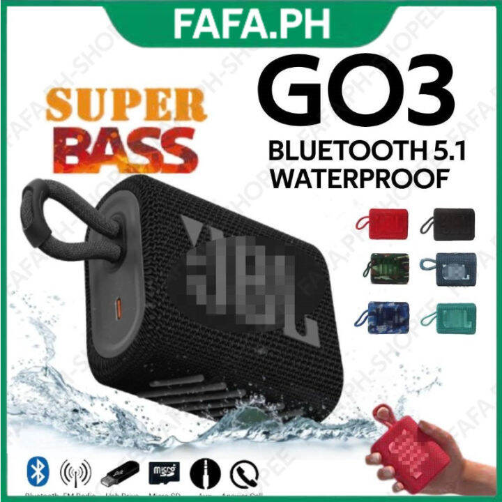 GO 3 Portable Wireless Bluetooth Speaker GO 3 jbl Waterproof speaker