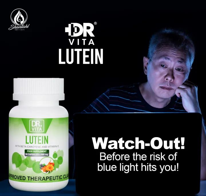 Dr. Vita Lutein with BetaCarotene and Vitamin E 500mg x 30 capsules