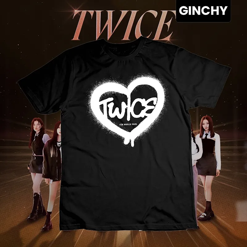 TWICE 'Ready To Be World Tour once Artist Artist Collection T-shirt For  Unisex Cotton