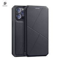 ▧❀☢ Dla iPhone 13 Pro Max Case DUX DUCIS Skin seria X luksusowy skórzany portfel etui z klapką magnetyczne zamknięcie Super miękkie gniazdo na karty