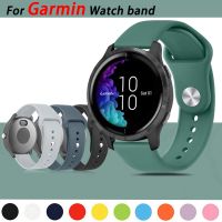 Tali silikon 20mm 22mm untuk Garmin Venu 2/ SQ gelang jam Vivoactive 3/4 Forerunner 645