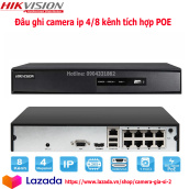 Đầu ghi hình camera IP tích hợp POE Chuẩn nén video H.265+ Độ phân giải ghi hình tối đa 4MP, 4 8 kênh mã SP 71xxNI ( Chính hãnghikvision )