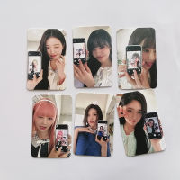 IVE เซลฟีหน้ากระจก PhotoCards Kpop Wonyoung LIZ YUJIN Gaeul Rei Leeseo การ์ดรูปภาพ6ชุดต่อชุด