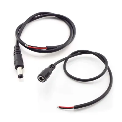 0.5/1/2/3M DC male Power Pigtail Cable 5.5x2.1mm Male Female Jack Cord DC Connector For CCTV Security Camera Moniter Solar Panel Electrical Connectors