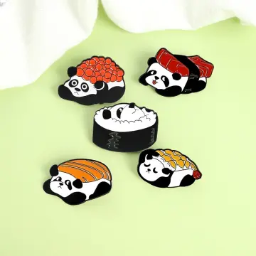 Sushi Roll Backpack Pin Brooch Acrylic Flash Accessories Japanese