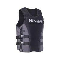 เสื้อชูชีพชีวิตลอยตัว Hisea Professionl สำหรับผู้ชายและผู้หญิงนีโอพรีนวัสดุนีโอพรีนสำหรับตกปลาโต้คลื่นมอเตอร์ไซค์