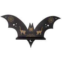 Crystal Shelf Wooden Bat Shape Shelf for Crystals Wall Hanging Crystal Holder Stand Decor for Crystals Stones Essential Oils Display exceptional