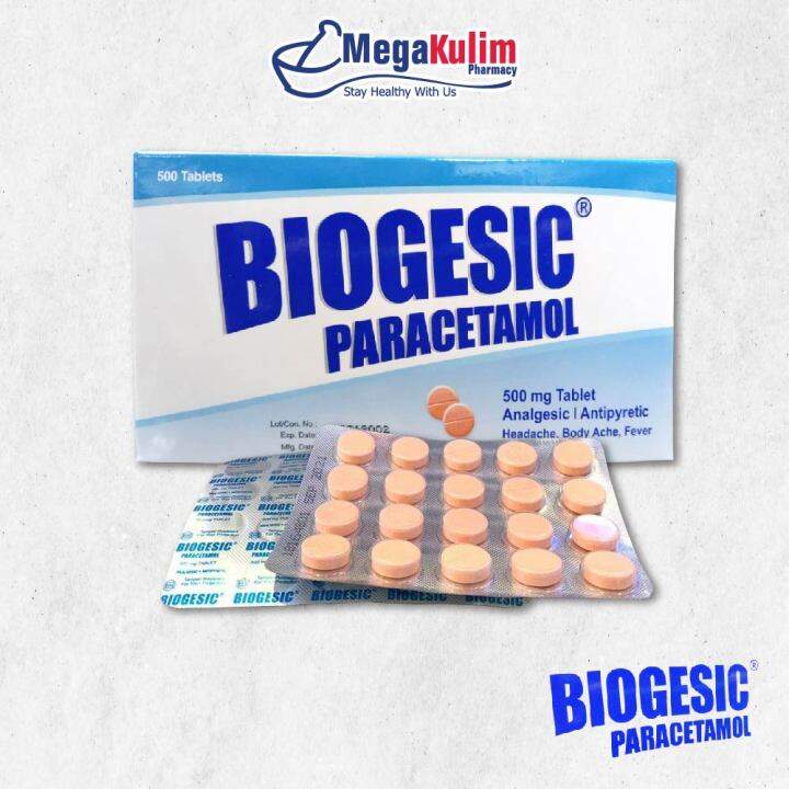 Biogesic Paracetamol 500mg 20 Tab Lazada
