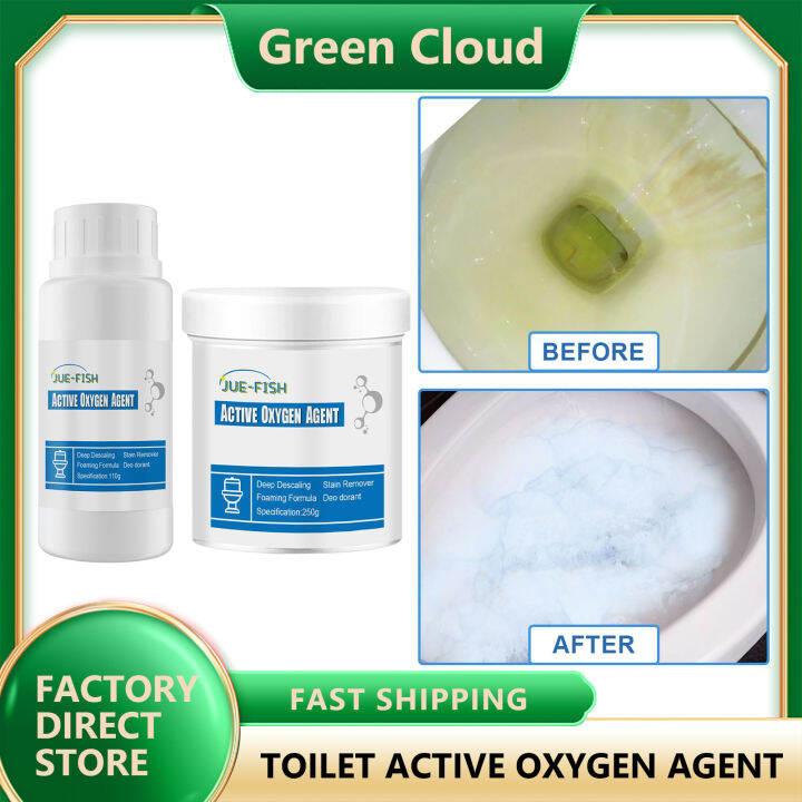 JUEFISH Toilet Active Oxygen Agent Wash Cleaner Multifunctional