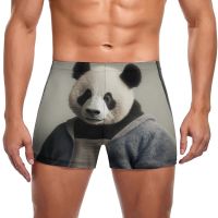 Panda Swimming Trunks Amazing Portraits  High Detail Durable Trending Swim Boxers Plus Size Pool Man Swimwear Swimwear