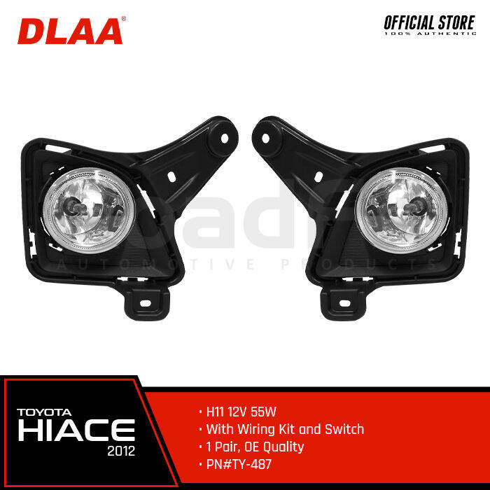 Dlaa Genuine Fog Lamp Fog Light V For Toyota Hiace With Wiring Kit Pieces Pn Ty