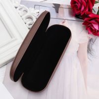 High Quality Wood Grain Hard Kit Holder Metal Reading Glasses Case for Men and Women Eyeglass Box Case for Glasses