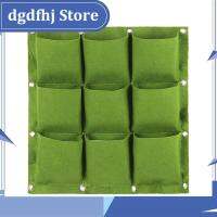 Dgdfhj Shop 9 Pockets Vertical Wall Hanging Planting Garden Planter Non-woven Fabric Grow Bags Flower Pot Balcony Decoration