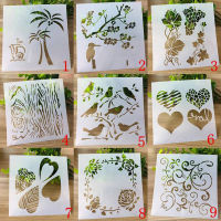 9ชิ้น/เซ็ตStencil Openworkภาพวาดแม่แบบEmbossing DIY Craftอุปกรณ์เสริมSjablonenสำหรับScrapbooking Reusable-muya522538