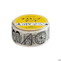 HIGHTIDE New Retro Masking Tape C School (HDZ030-C) / เทปตกแต่งสไตล์เรโทร ลายโรงเรียน แบรนด์ HIGHTIDE จากประเทศญี่ปุ่น