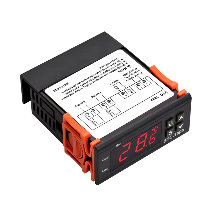 Digital Temperature Controller STC-1000 Intelligent Temperature ...