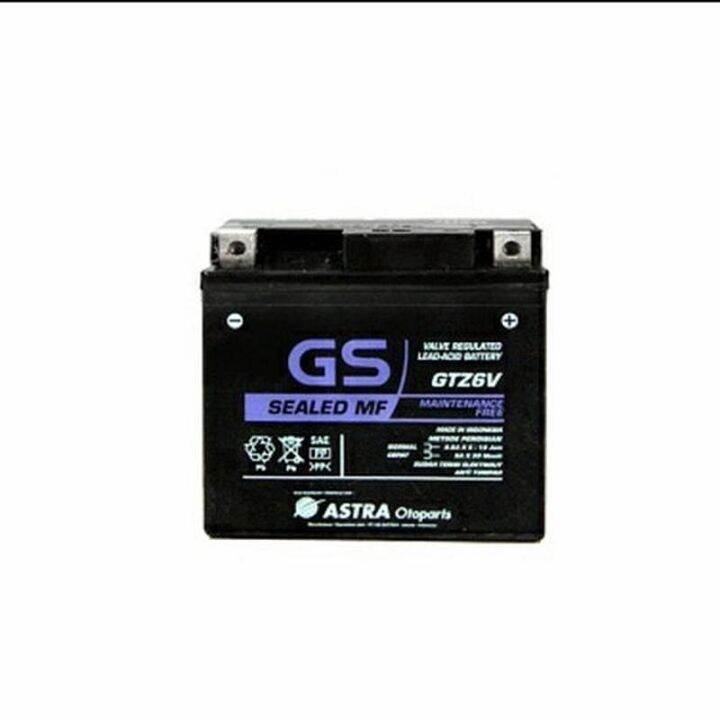 Aki Motor Gs Astra GTZ6V Vario 125 PCX Vario 150 Original / Accu Gtz6v
