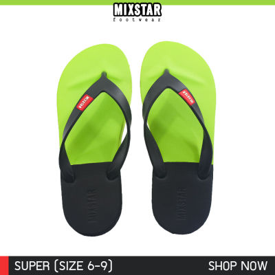 MIXSTAR รุ่น SUPER รองเท้าแตะแบบหนีบ รองเท้าแตะรุ่นใหม่ รองเท้าหนีบ 2 สี รองเท้ามิกสตาร์ รองเท้าวัยรุ่น รองเท้าแตะพื้นยาง รองเท้ารุ่นใหม่